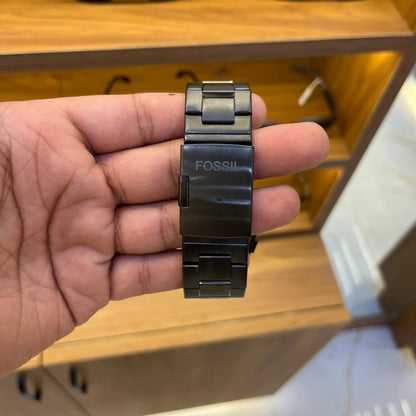 Machine Chronograph Black Stainless Steel Watch