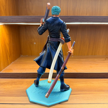 Roronoa Zoro Blue Base Anime Action Figure – 3 Sword Style Collectible