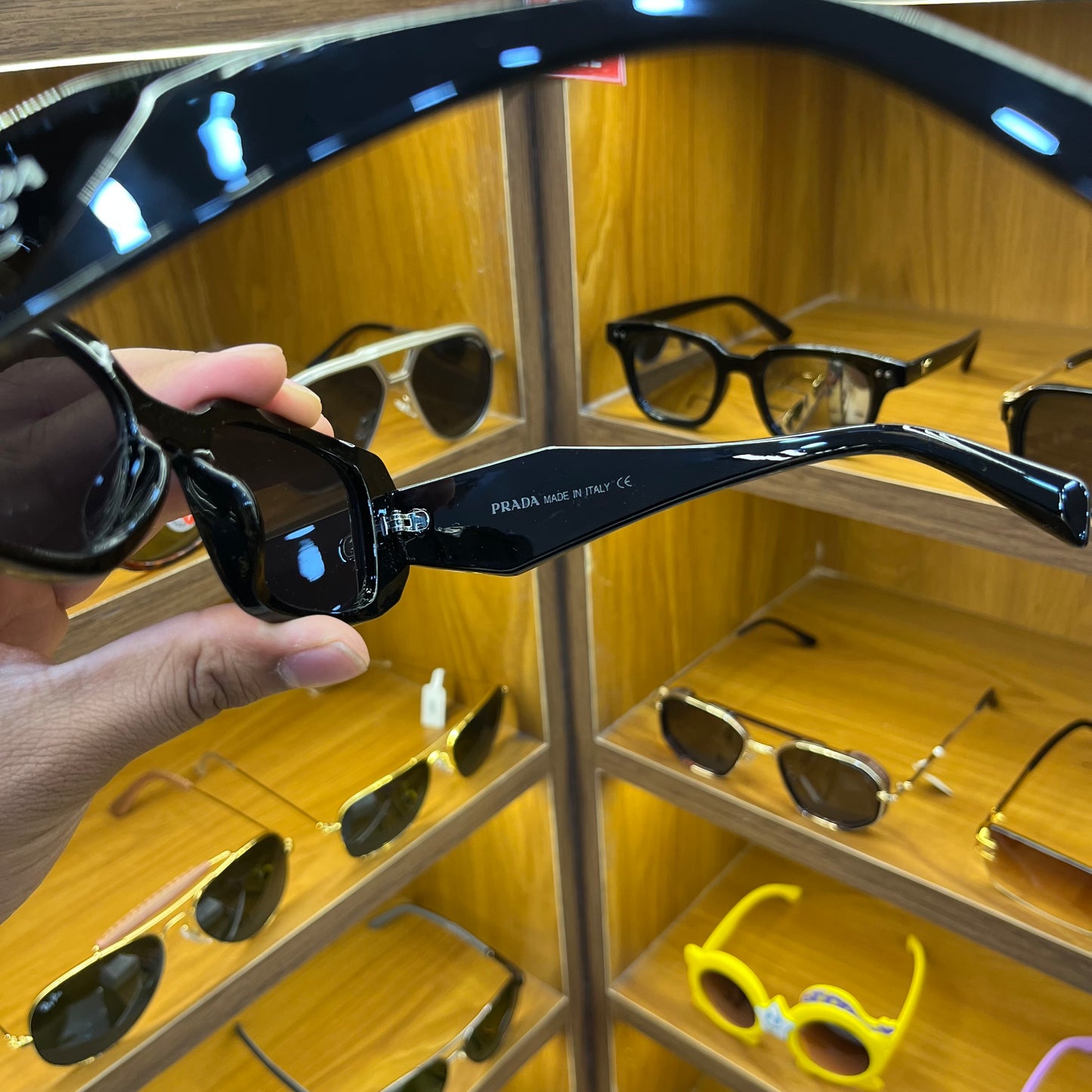 Prada PR 17WS Black Most Trending Unisex Luxury Fashion Sunglass