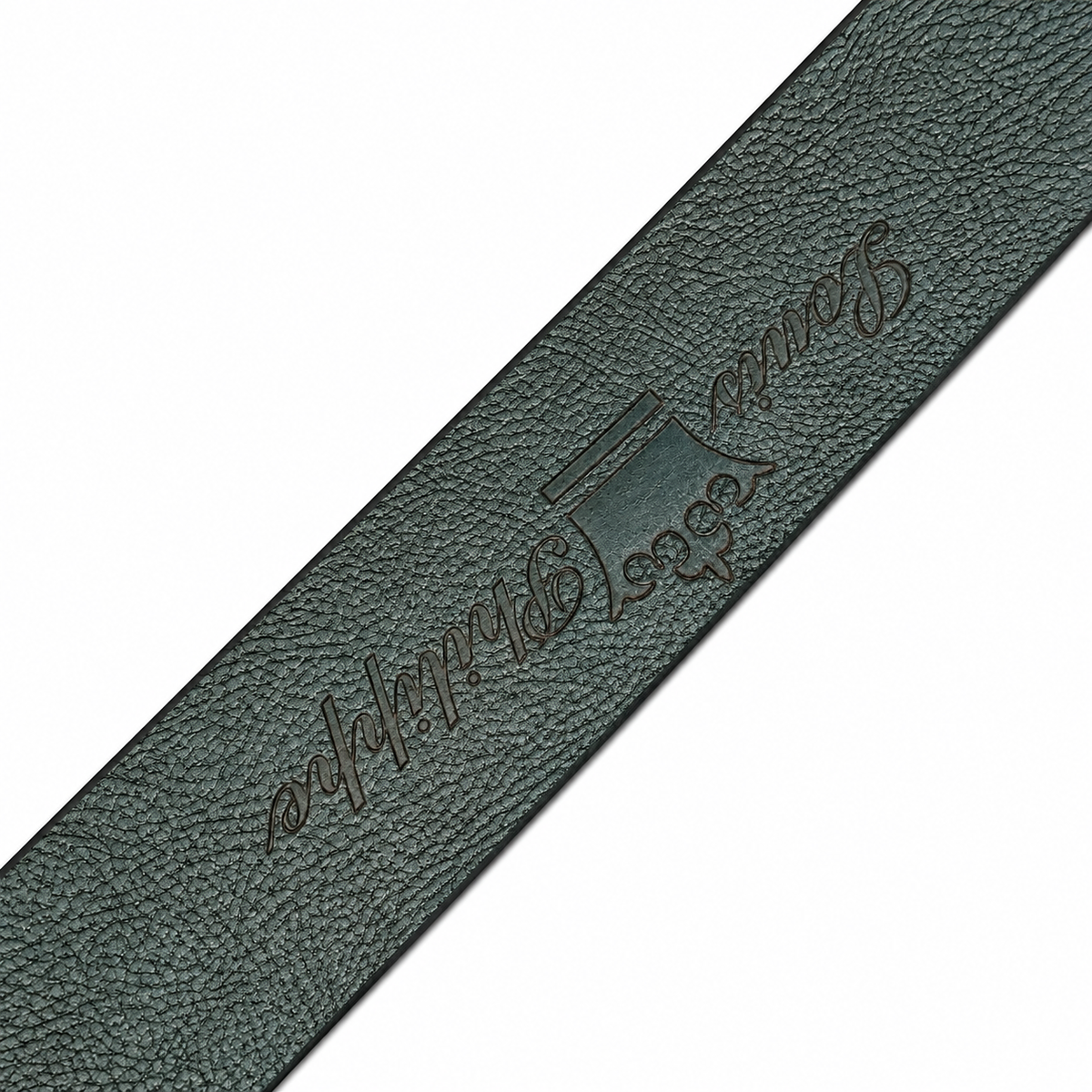 Louis Philippe Signature Black-Brown Leather Belt