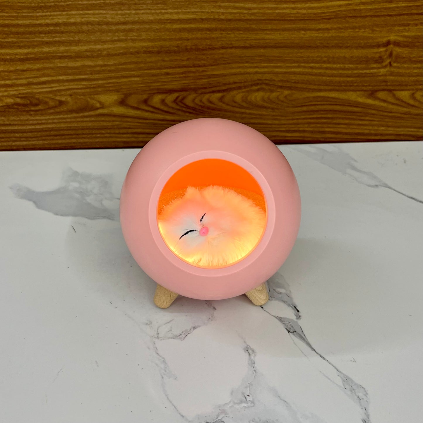 Cat House Night Light, USA Charging, Touch Adjustable, 1.2W, Rechargeable, Soft Warm Light, Ideal Fir Bedroom, Best For Gifting