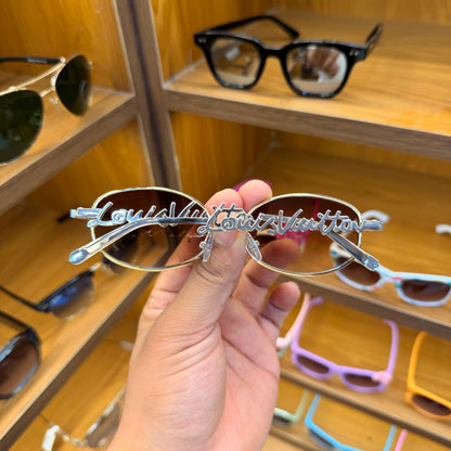 LV Oval Golden-Brown (LV Arms) Premium Sunglasses For Women’s