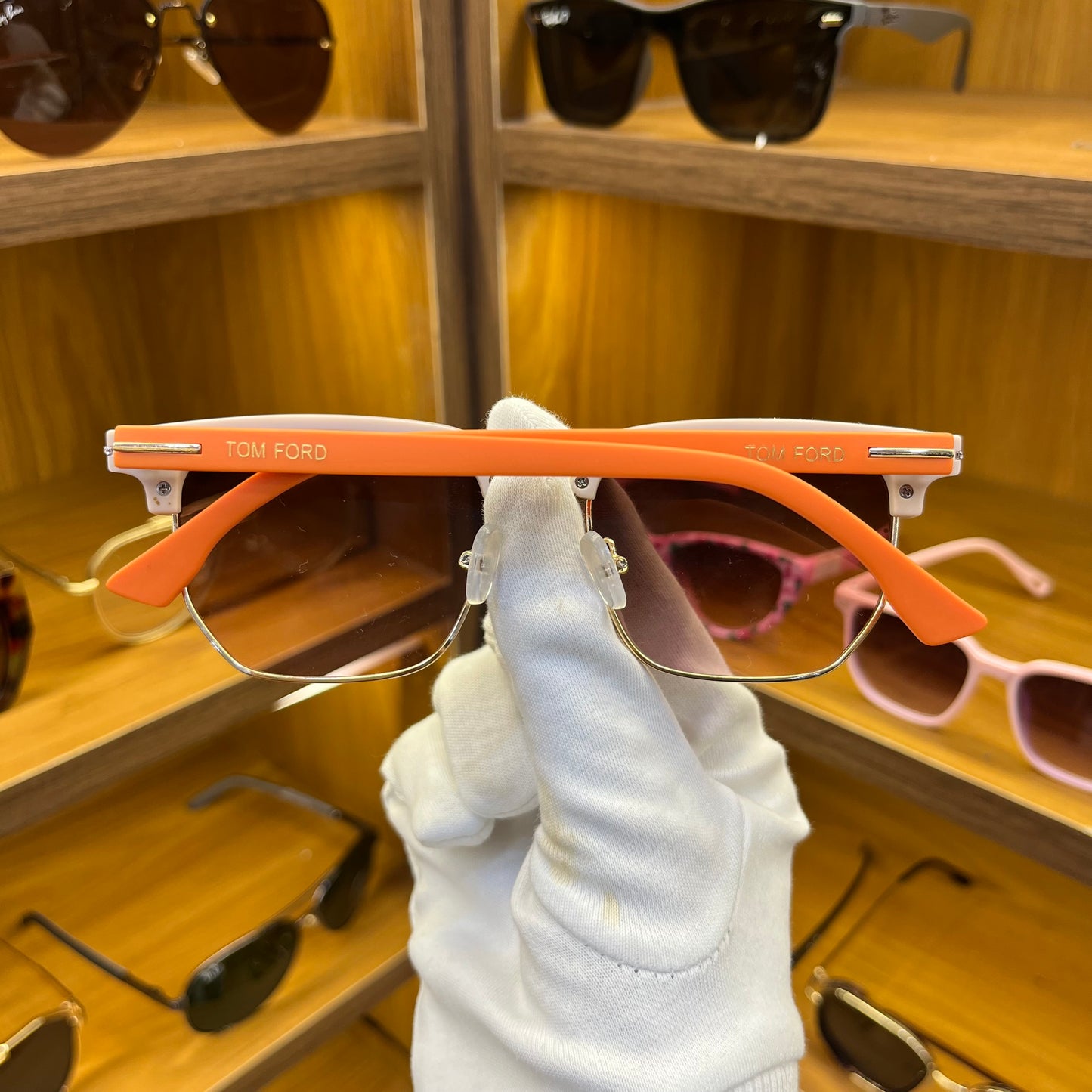 Tom Ford QJ18312 orange-white Premium Sunglasses For Men’s & Women’s