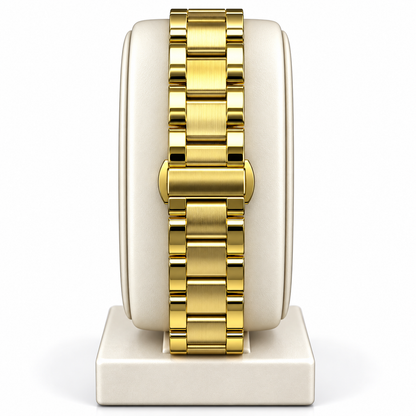 Fossil Green Textured Dial Gold-Tone Stainless Steel Watch