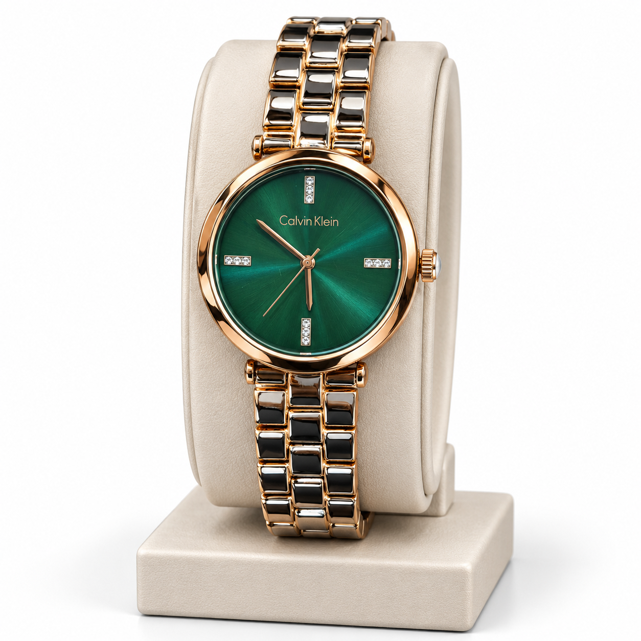 CK Green Rose Gold Watch