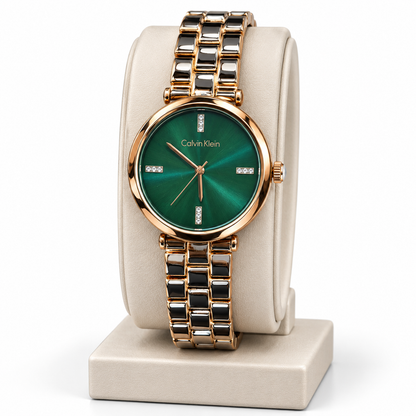 CK Green Rose Gold Watch