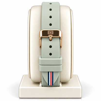 Tommy Hilfiger Multifunction Chronograph – Rose Gold & Sage Green