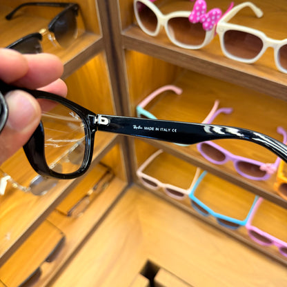 RB Reverse Black-Transparent Lens Premium Unisex Fashion Sunglass