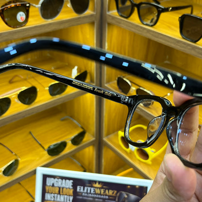 Gentle Monster Transparent Lens [ South Side 01 ] Acetate Square Glasses in Black 48-22-152