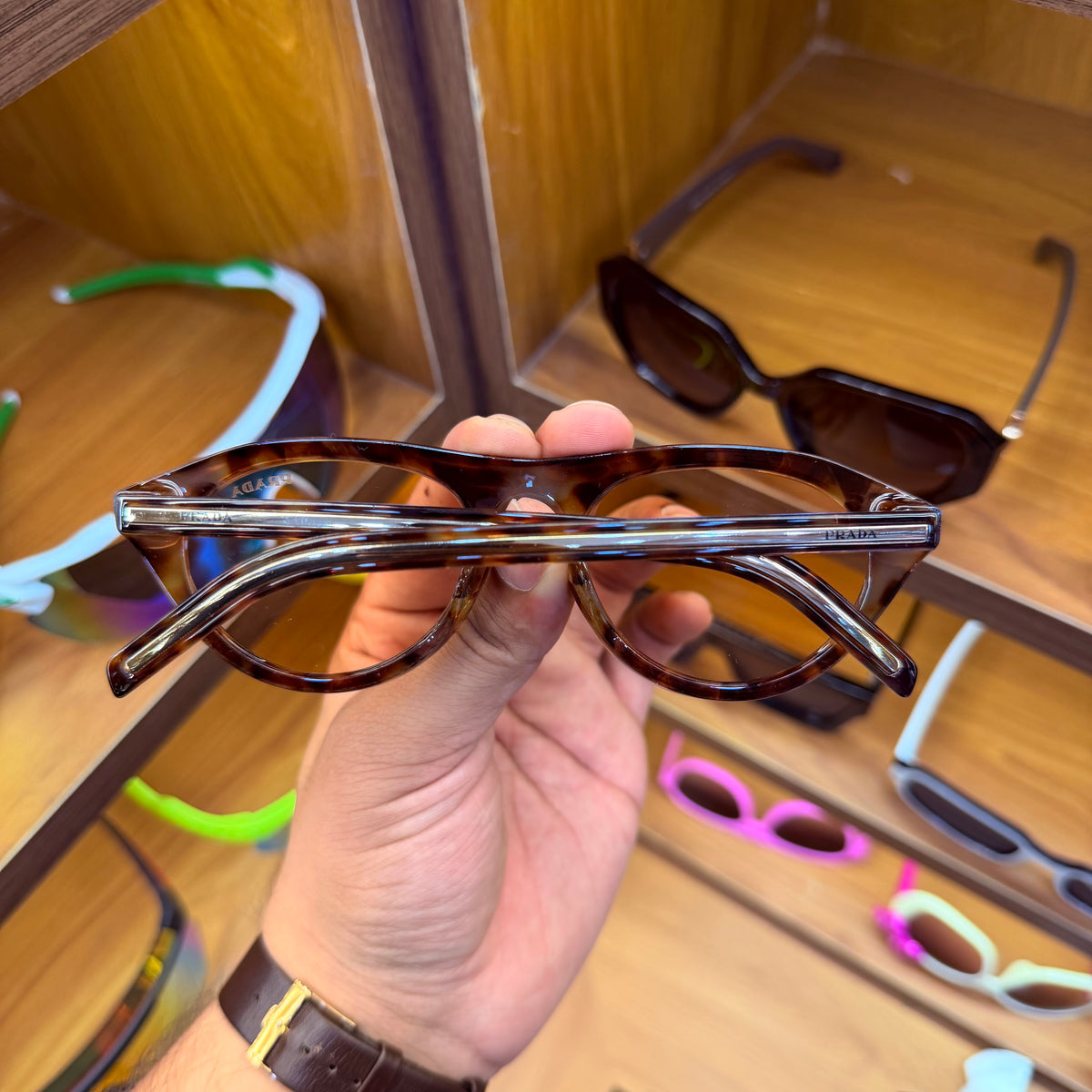 Prada Leopard Print Brown Colour All New Trending Premium Fashion Sunglass