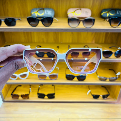 FENDI White-Pink Shade Premium Sunglasses