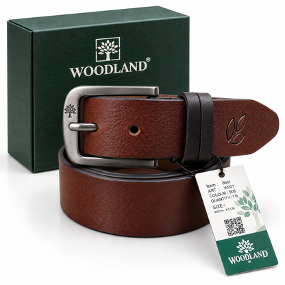 Woodland Classic Brown Leather Belt