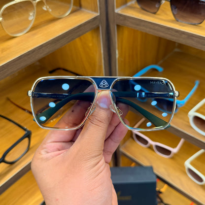 Maybach Metal Green oversize Premium Sunglass