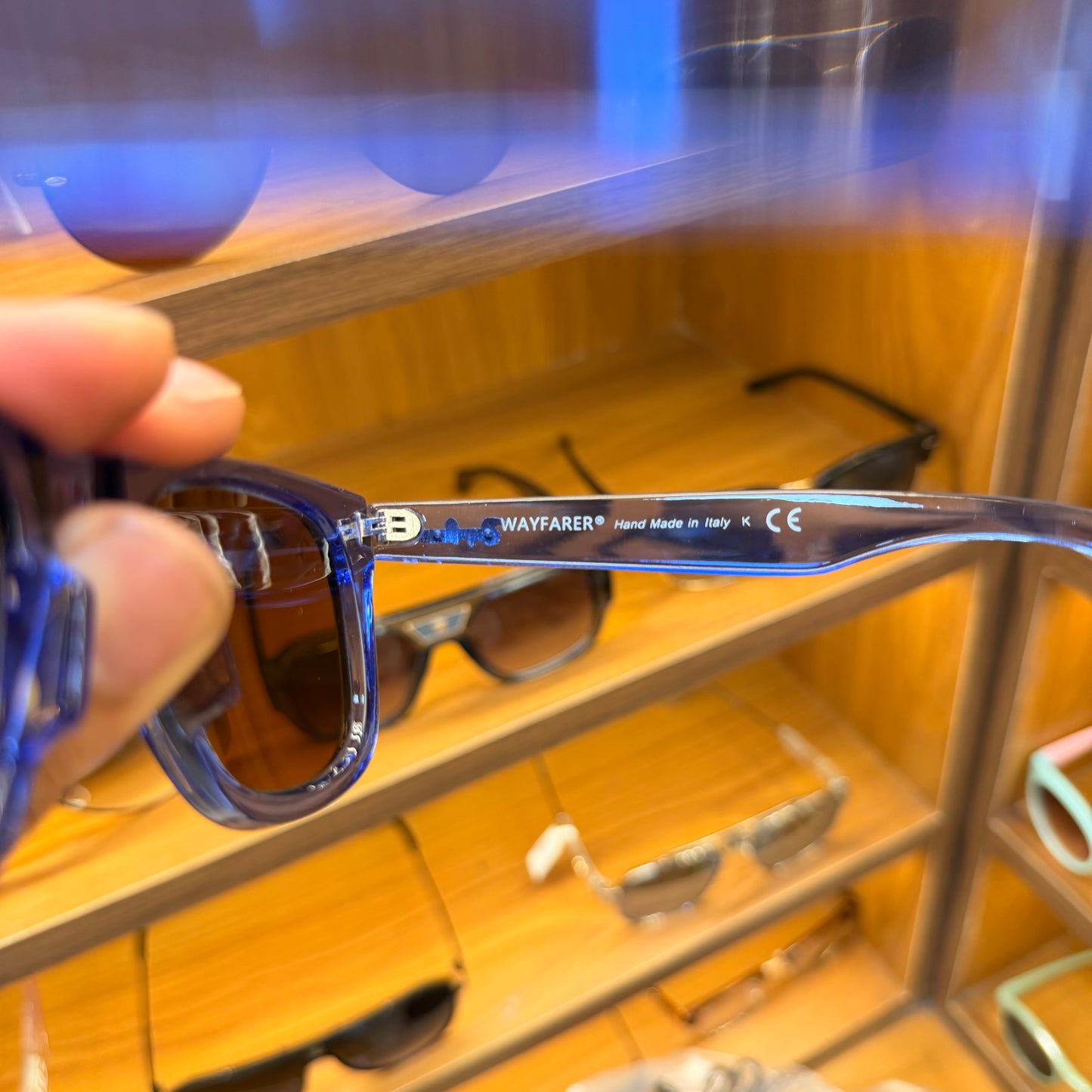 Ray Ban Trans Blue Brown Lens Wayfarer Polarised Classic Premium Sunglasses For Men’s & Women’s