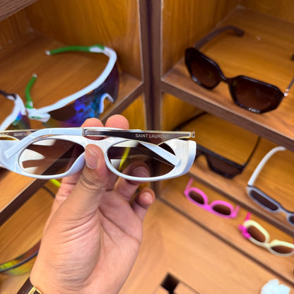 SAINT LAURENT White Colour Stylish Modern Design Premium Sunglasses