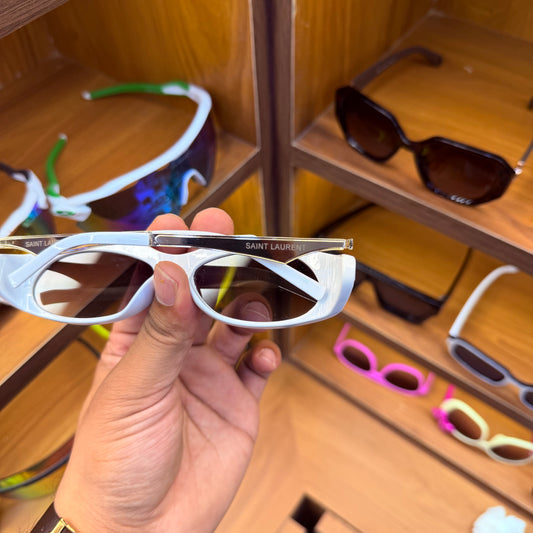 SAINT LAURENT White Colour Stylish Modern Design Premium Sunglasses