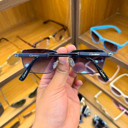 Cartier Small Rectangle Black Trending Premium Unisex Fashion Sunglass