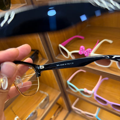 RB Club-master Reverse Black-Transparent Lens Premium Unisex Fashion Sunglass