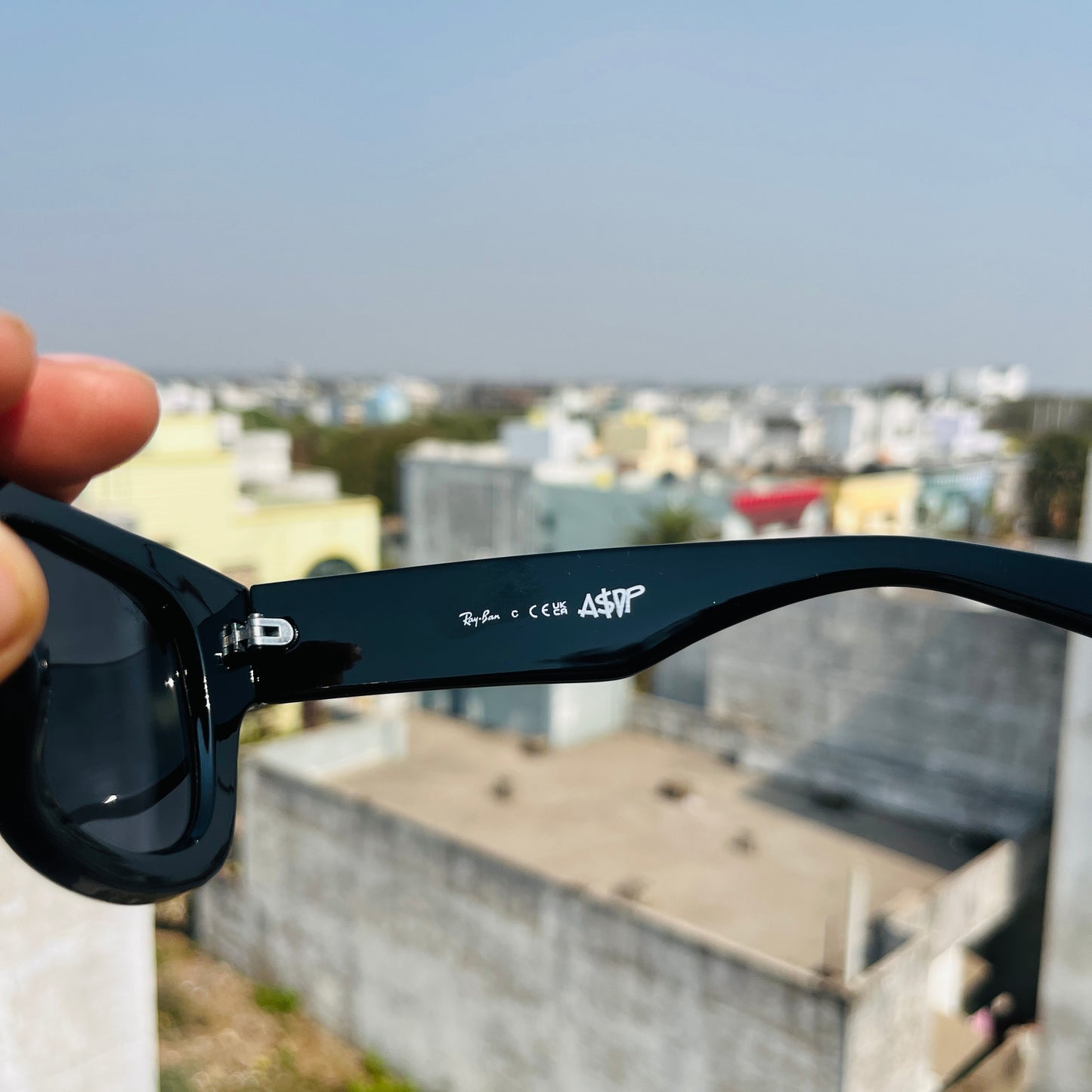 RB WAYFARER PUFFER Glossy Black Premium Fashion Sunglass