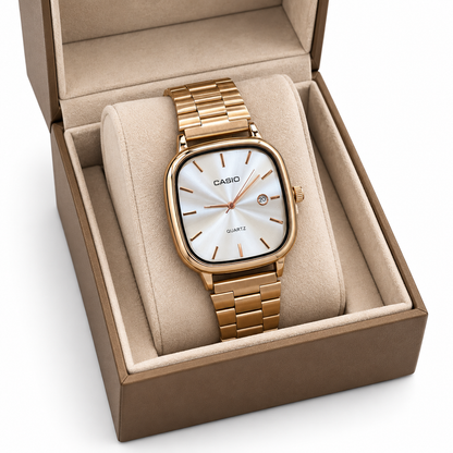 Casio LTP-B166G-9AV Timeless Collection GOLD Body Silver Dial