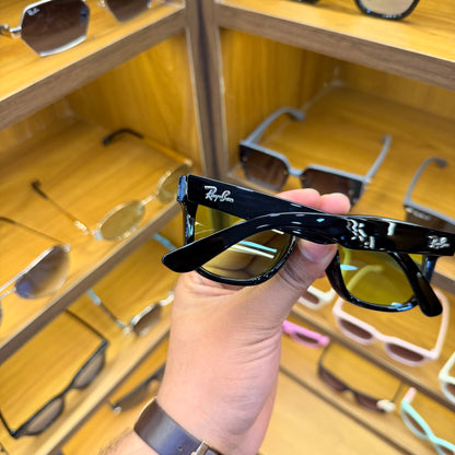 Rayban Reverse Black With Green Lens Premium Unisex Fashion Sunglass