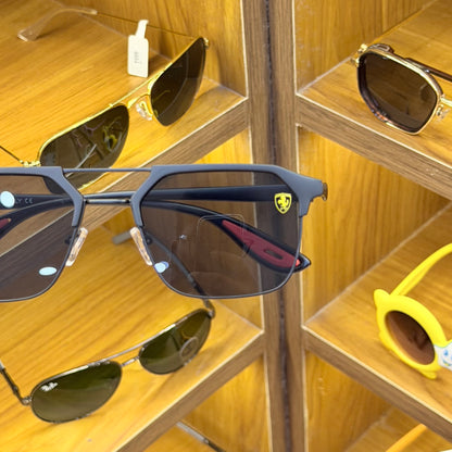 Ray-Ban Ferrari Black Colour UV Protected Vijay Thalapathy Favourite Subglasses