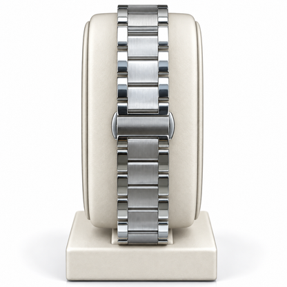 Fossil Slim Rectangular Silver Chain Watch