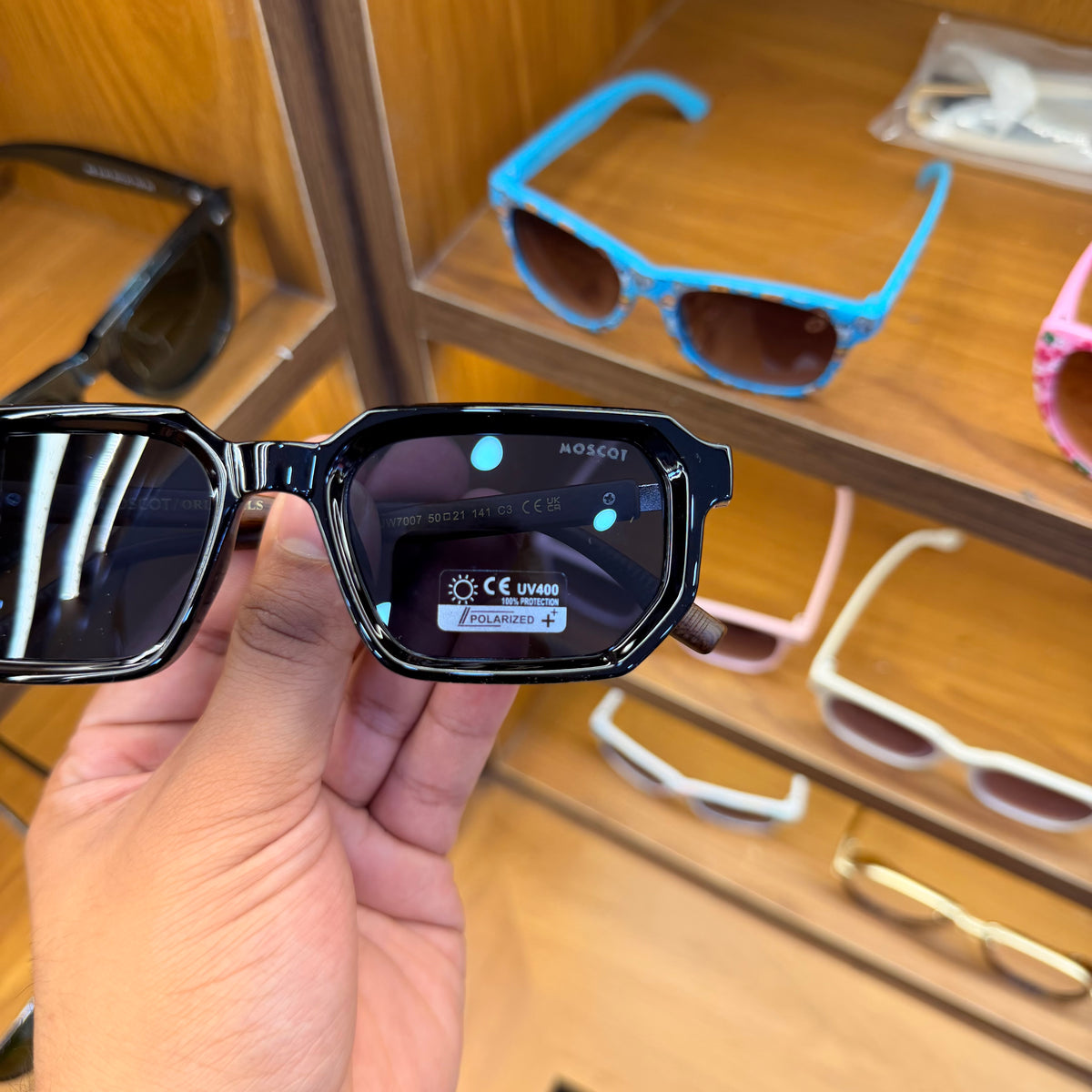 Moscot Rectangle wooden strap Premium Sunglasses
