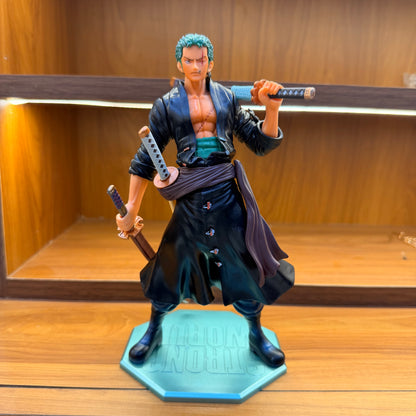 Roronoa Zoro Blue Base Anime Action Figure – 3 Sword Style Collectible
