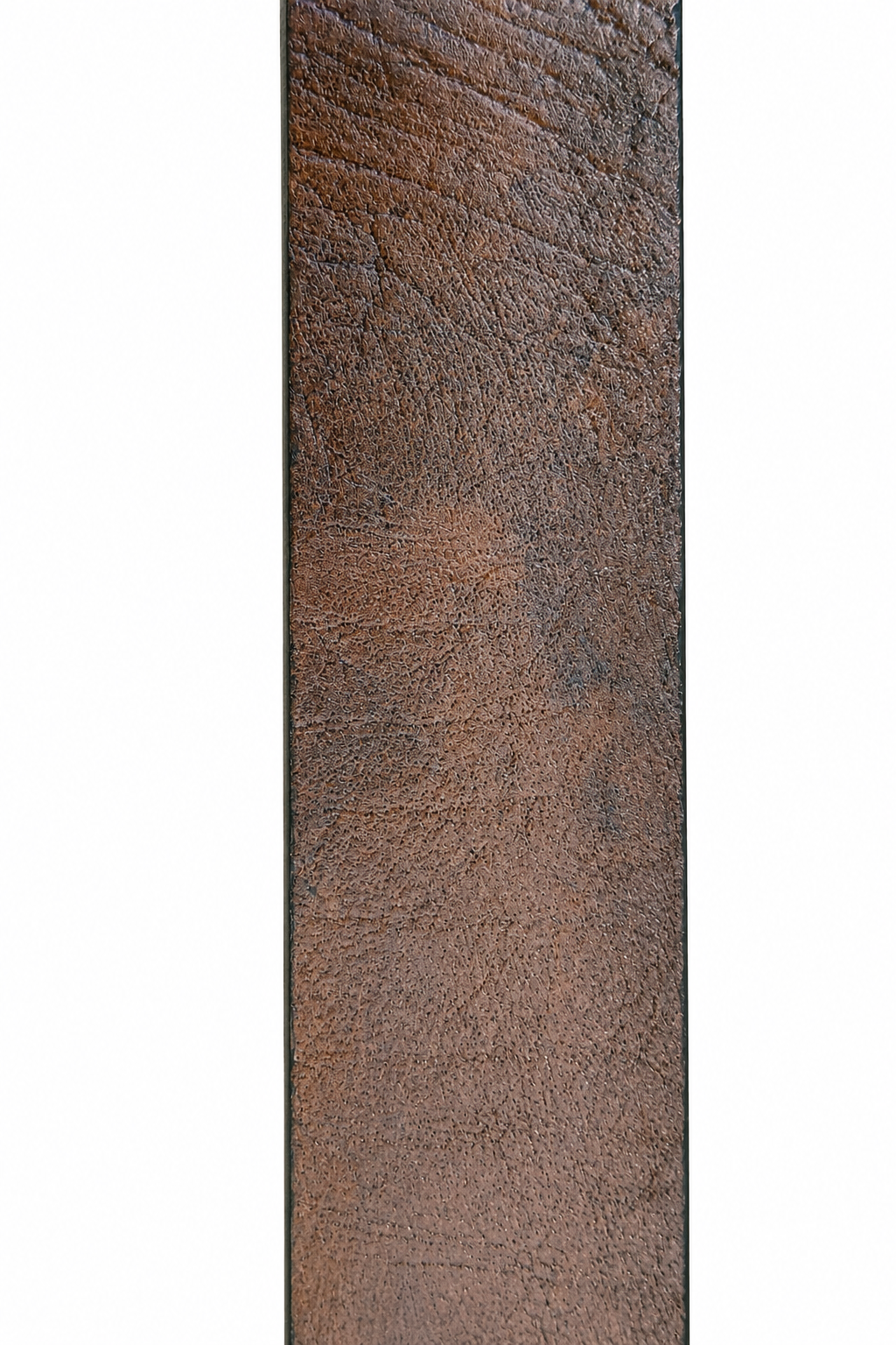 Louis Philippe Embossed Brown Leather Belt