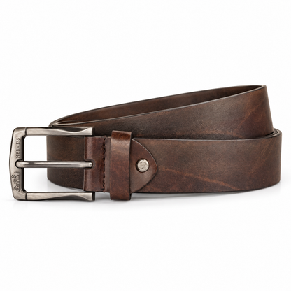 Hermès Brown Colour Printed Pattern Square Buckle Leather Belt