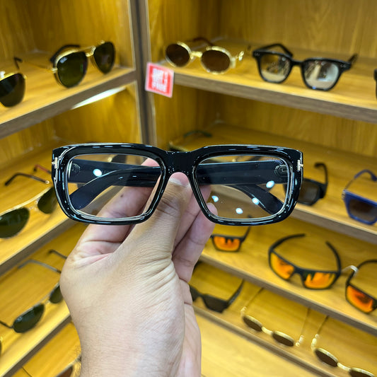 Tom Ford Luxury Eyewear Rectangle Bold Look Transparent Glasses - Most Trending Frame