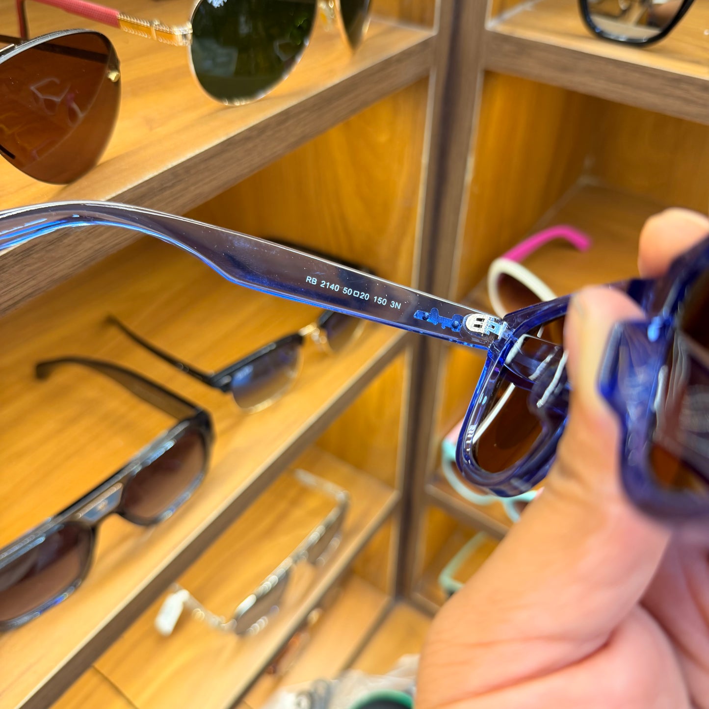 Ray Ban Trans Blue Brown Lens Wayfarer Polarised Classic Premium Sunglasses For Men’s & Women’s