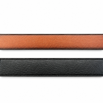 Van Heusen Reversible Black & Brown Textured Leather Belt for Men