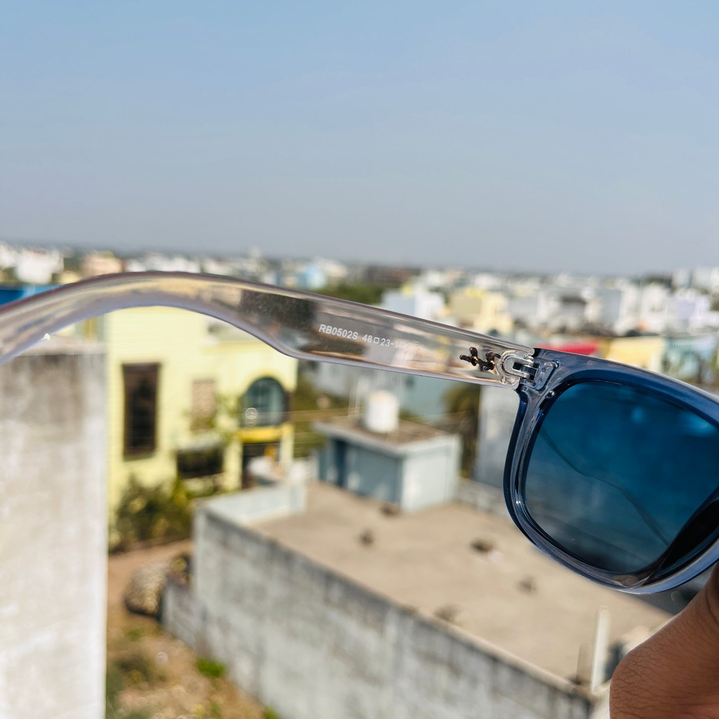 RB Reverse Trans Blue Premium Fashion Sunglass