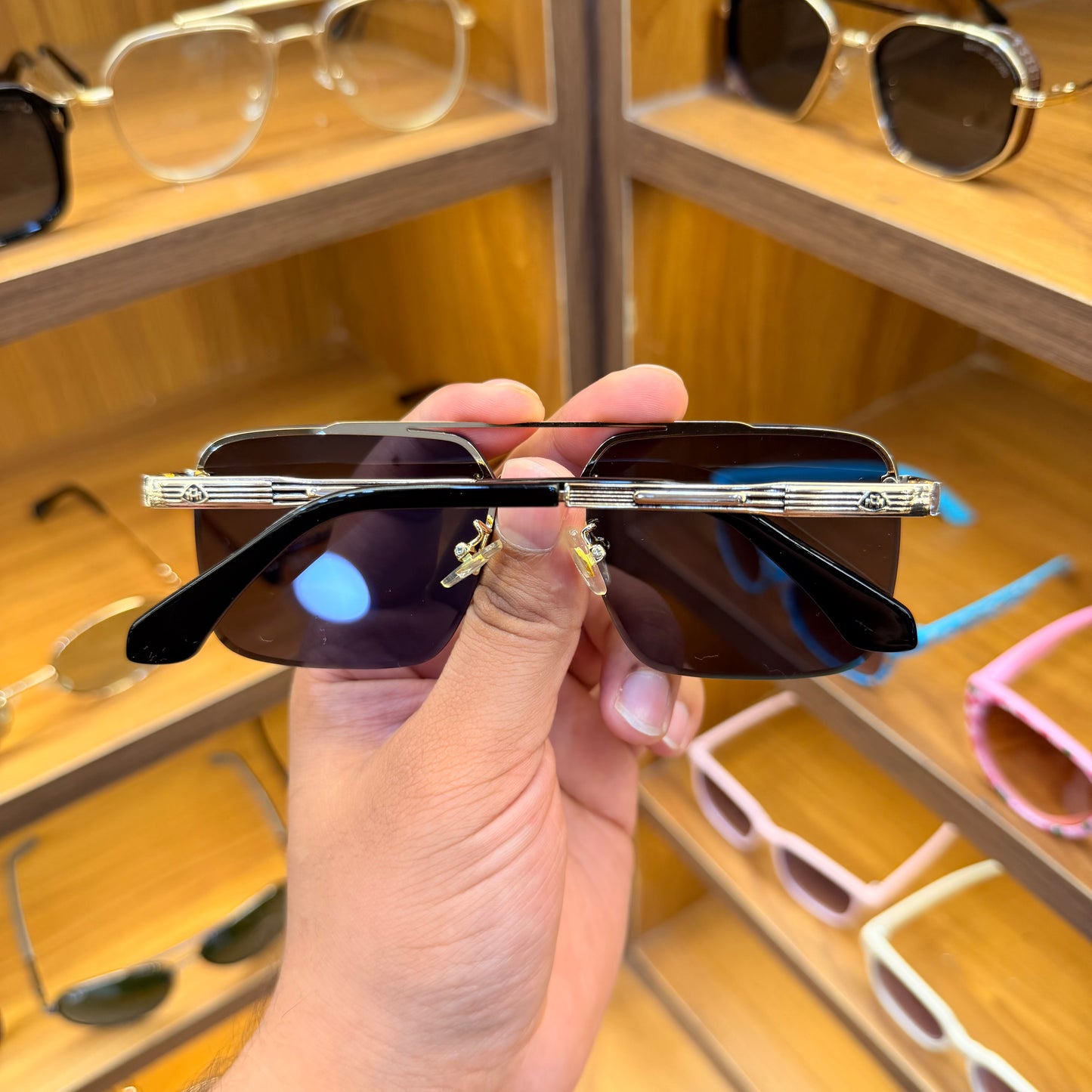 Maybach 1286 Frameless Rectangle Premium Sunglasses