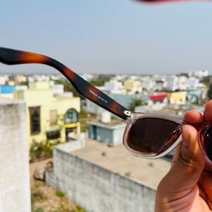 RB Reverse Trans Brown Premium Fashion Sunglass