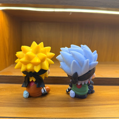 Naruto & Kakashi Anime Miniature Figurine Set – 2 Pc