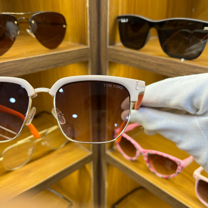 Tom Ford QJ18312 orange-white Premium Sunglasses For Men’s & Women’s