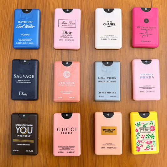 Women’s All Luxury Brands Pocket Perfumes Mega Combo of 12 Pcs | Premium Quality | Exact Same Fragrance | Value For Money Deal