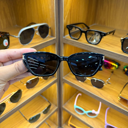 Prada 55312 Black Classy Luxury Sunglasses