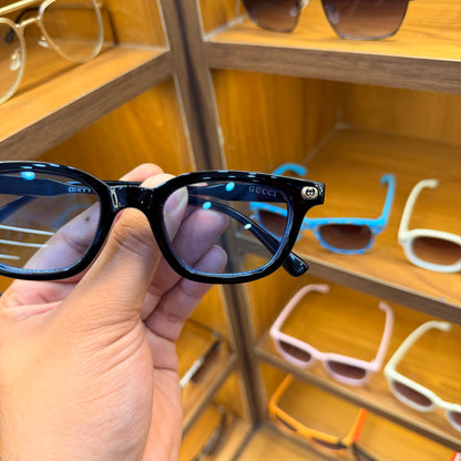 Gucci Black Stylish Transparent Frame Premium Sunglasses