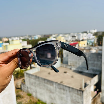 RB Reverse Trans Black Premium Fashion Sunglass