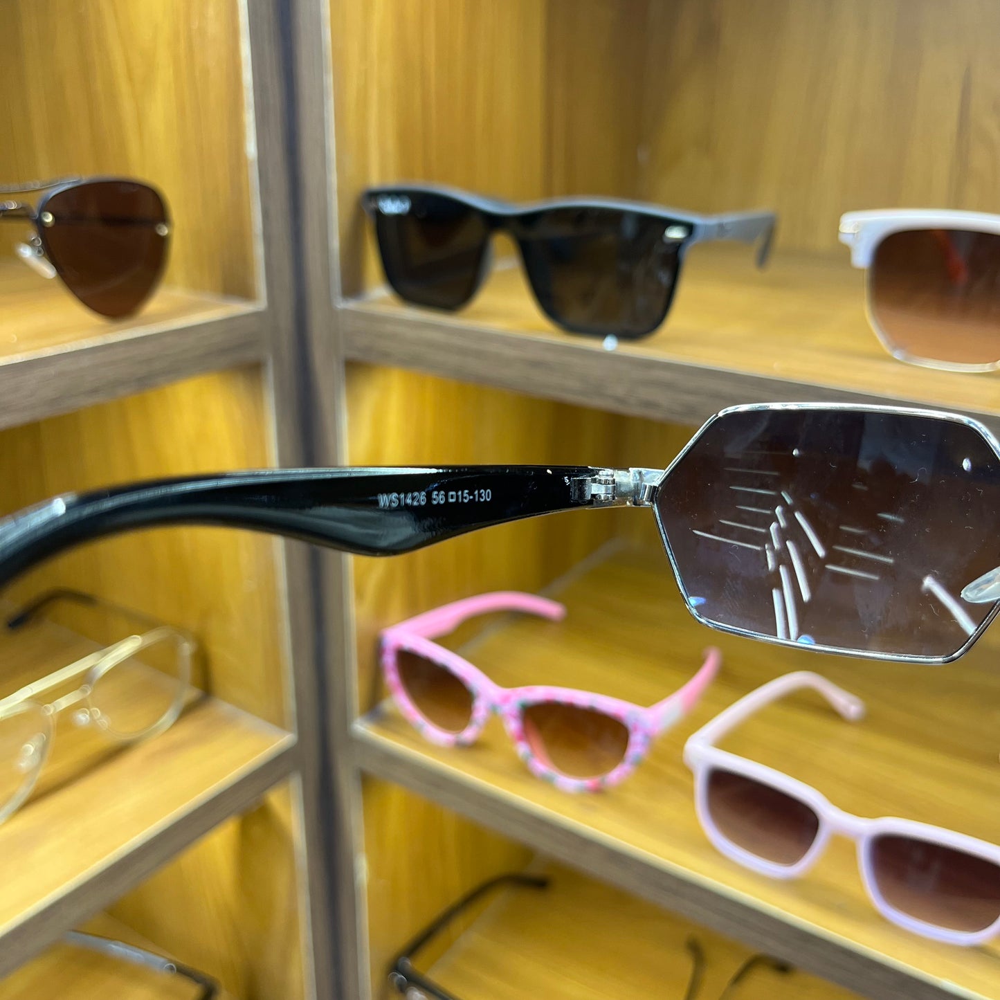 Ray Ban WS1426 black-silver shade Premium Sunglass