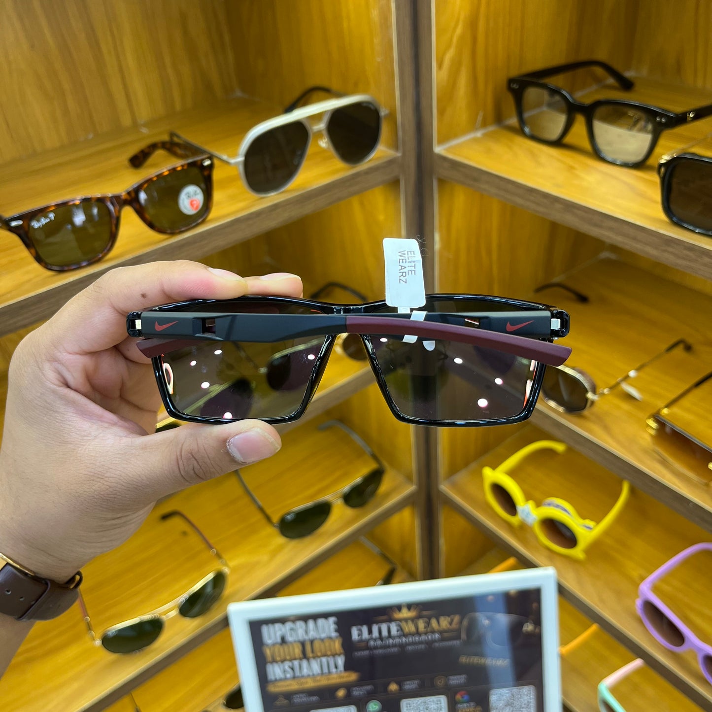 Nike Polarised Black Mercury With Free Cover, Best Sports Sunglass for Unisex (Men & Women)