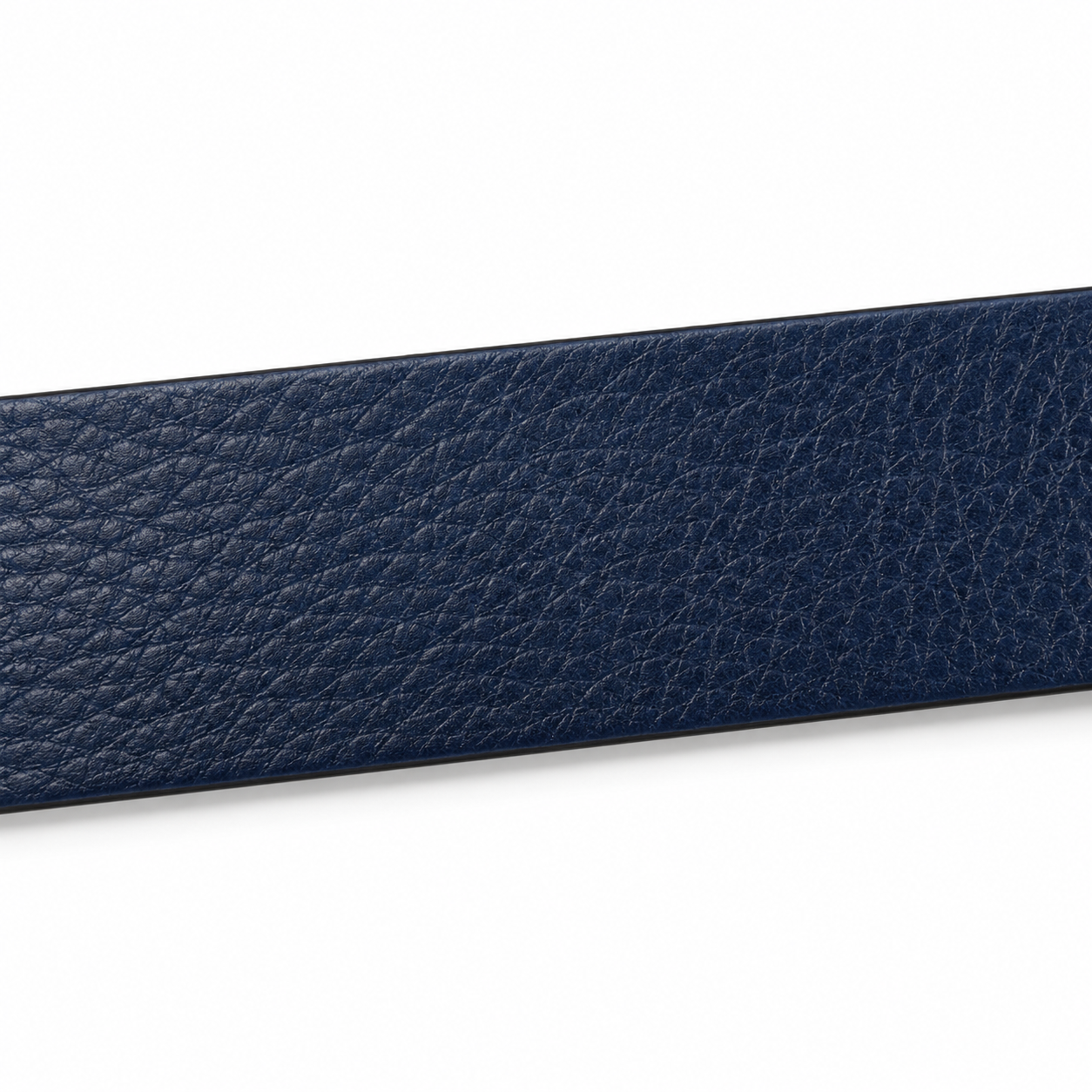 Hackett Classic Black Leather Double-Stitch Belt