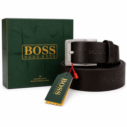 Hugo Boss Classic Textured Leather Belt