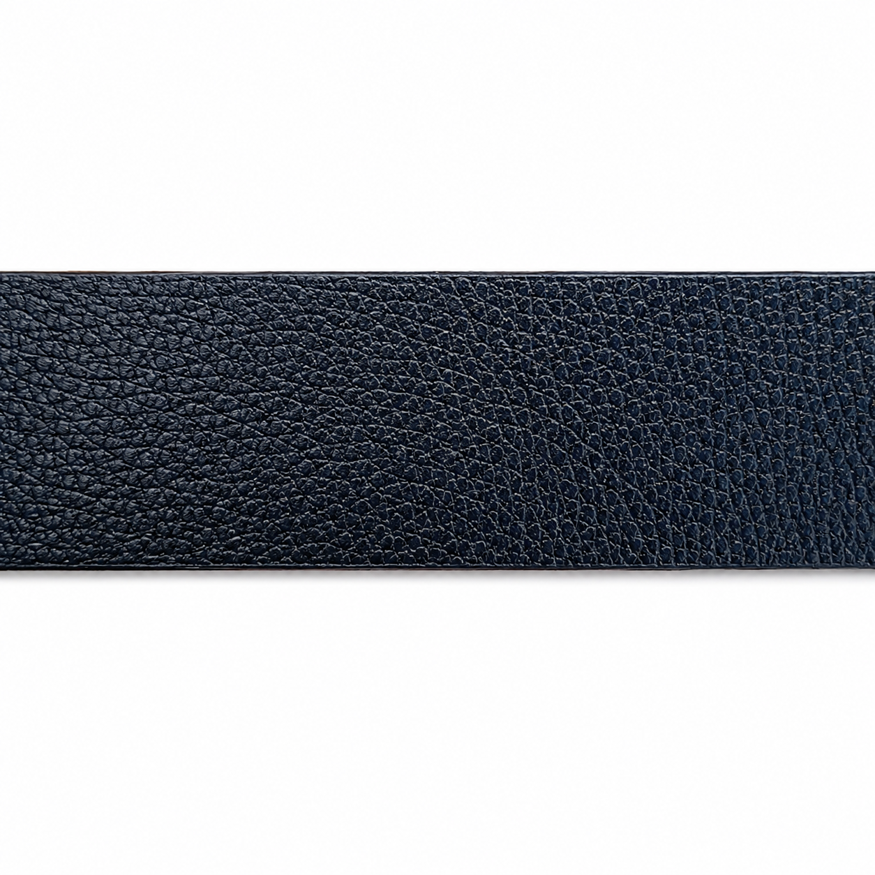 LV Classic Black Leather Grey Rectangle Buckle Belt