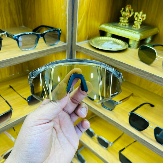 Hydra Trans Gold With Cover, Best Sports Sunglass for Unisex (Men & Women)