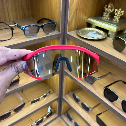 Hydra Red Gold With Cover, Best Sports Sunglass for Unisex (Men & Women)
